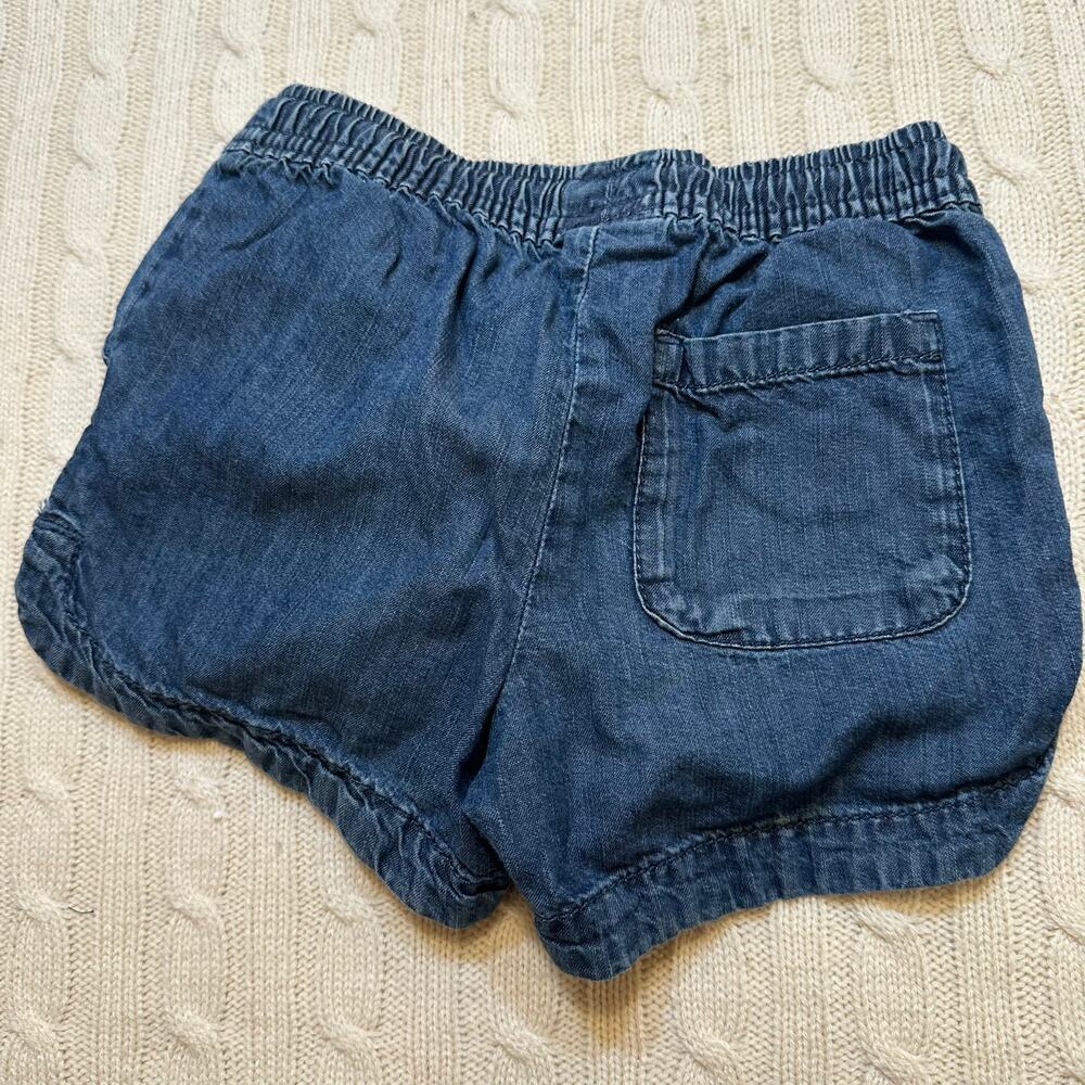 Soft Denim Pull on Shorts sz 6 elastic waist shorts - Picture 2 of 4